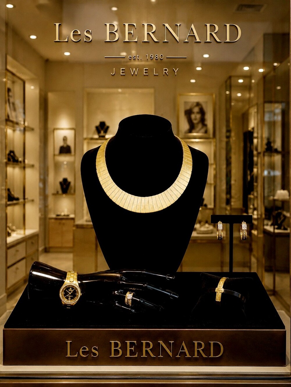 Les BERNARD Gold Cleopatra Necklace